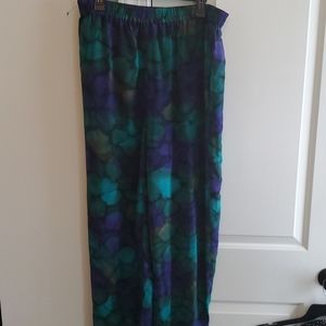 womens sz l aliki yamani creations lounge pants